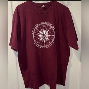 Men's Cape Cod t shirt - Maroon